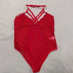 CBR Red Lace Bandeau